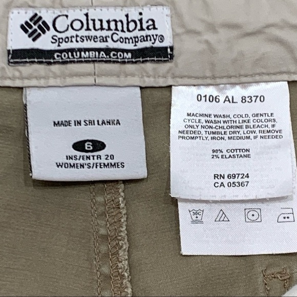 Columbia Pine Creek Capri Size 6 Beige Hiking Women - Picture 8 of 11